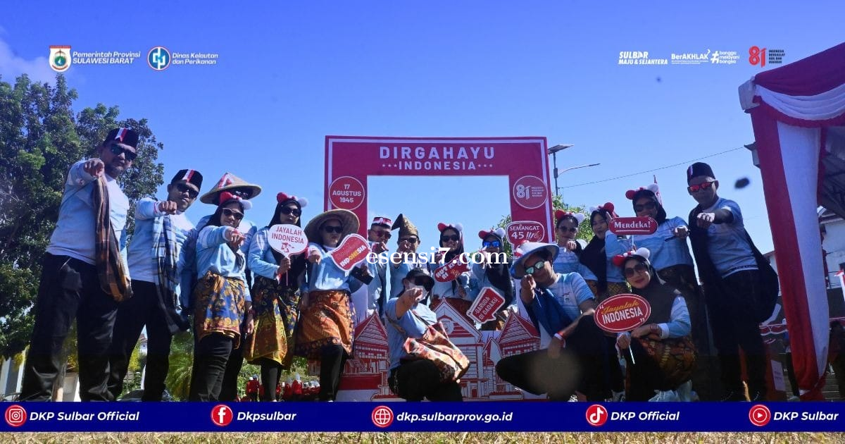 Semarak Kemerdekaan, DKP Sulbar Ikut Meriahkan Kick Off HUT RI ke-81 dengan Semangat Kebersamaan & K