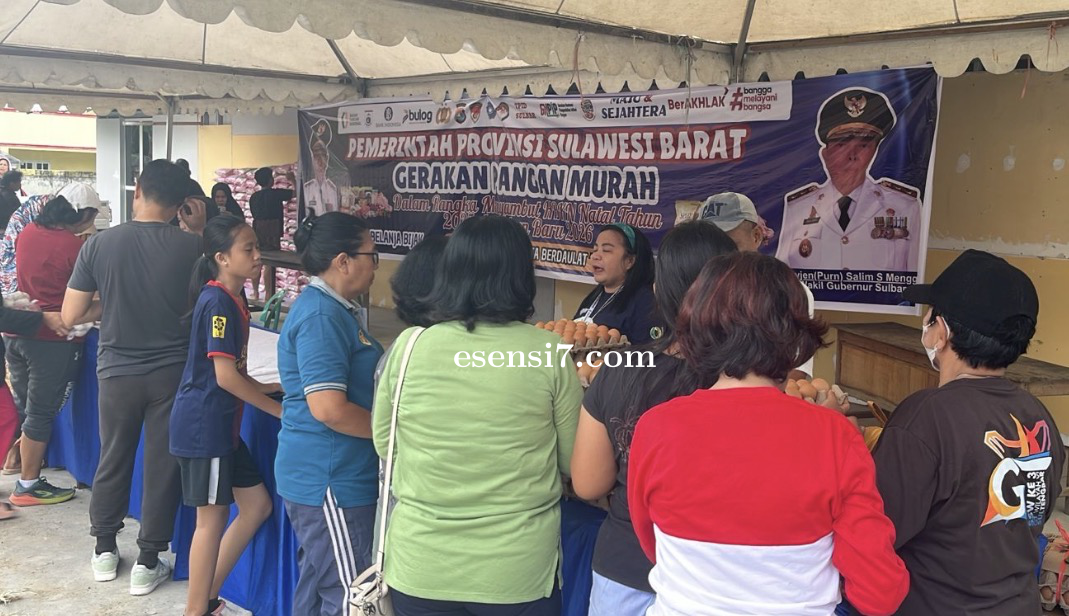 Jelang Natal dan Tahun Baru 2026, Pemprov Sulbar Gencarkan Gerakan Pangan Murah 