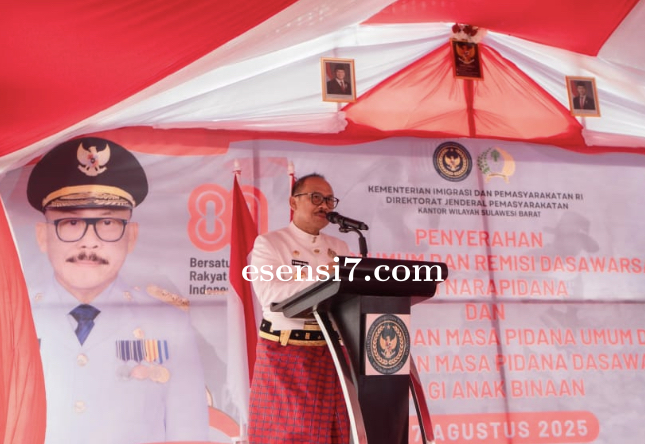 Gubernur Sulbar Wakili Presiden Serahkan Remisi Kepada 1.486 Narapidana