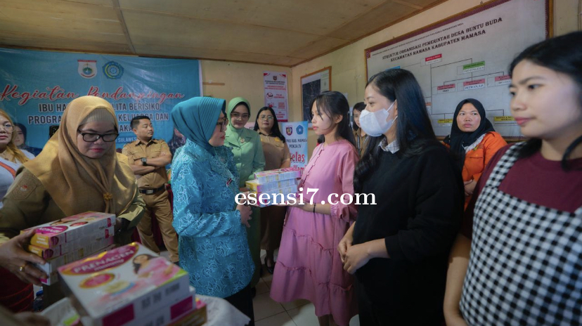 TP PKK dan Dinkes Sulbar Intervensi Gizi Ibu Hamil melalui Pemberian Susu Bumil di Lokus Program Pas